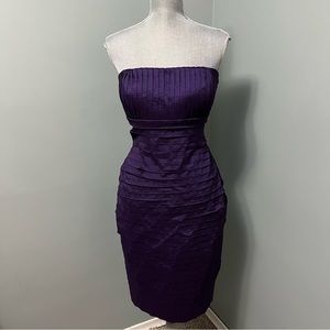 CALVIN KLEIN Strapless bodycon cocktail dress wedding guest size 12 prom